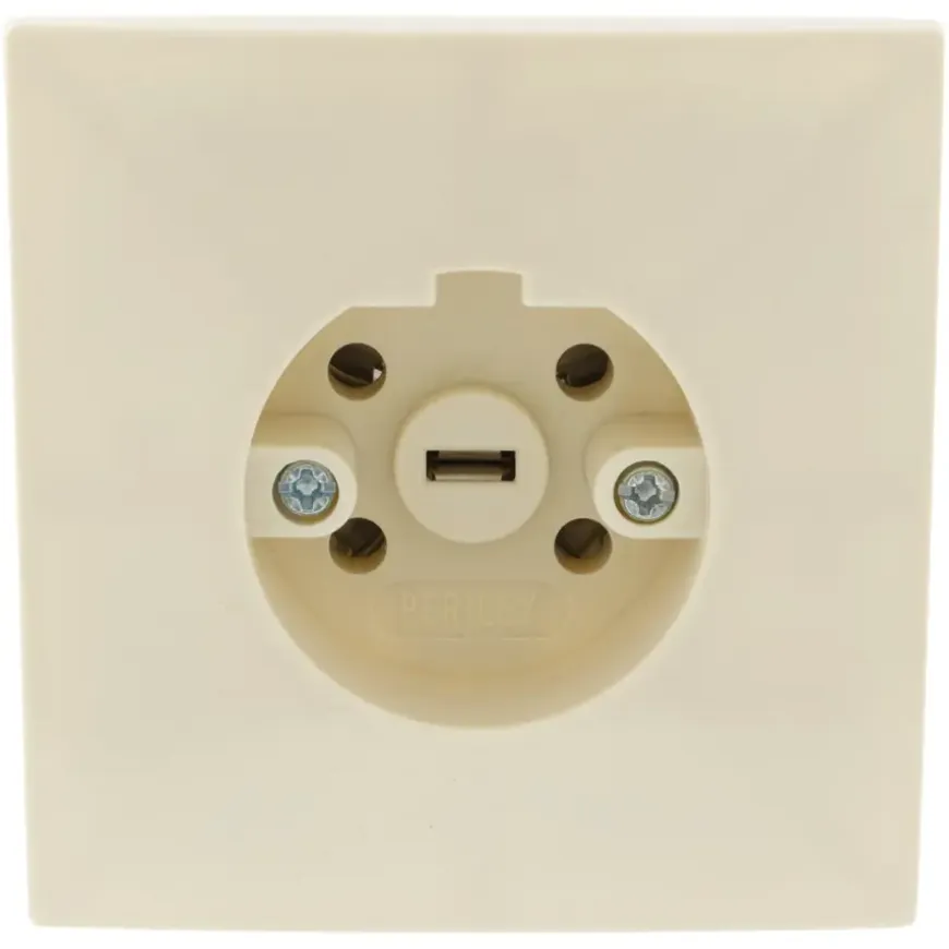 Perilex Wandcontactdoos tbv Inbouw Crème