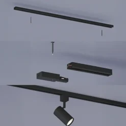 Philips EasyLink dubbelzijdige stroomaansluiting railverlichting zwart