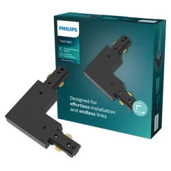 Philips EasyLink L-vormige connector linkse hoek railverlichting zwart