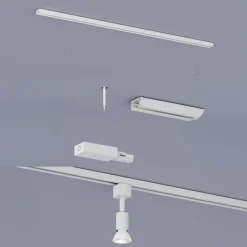 Philips EasyLink L-vormige connector linkse hoek railverlichting wit
