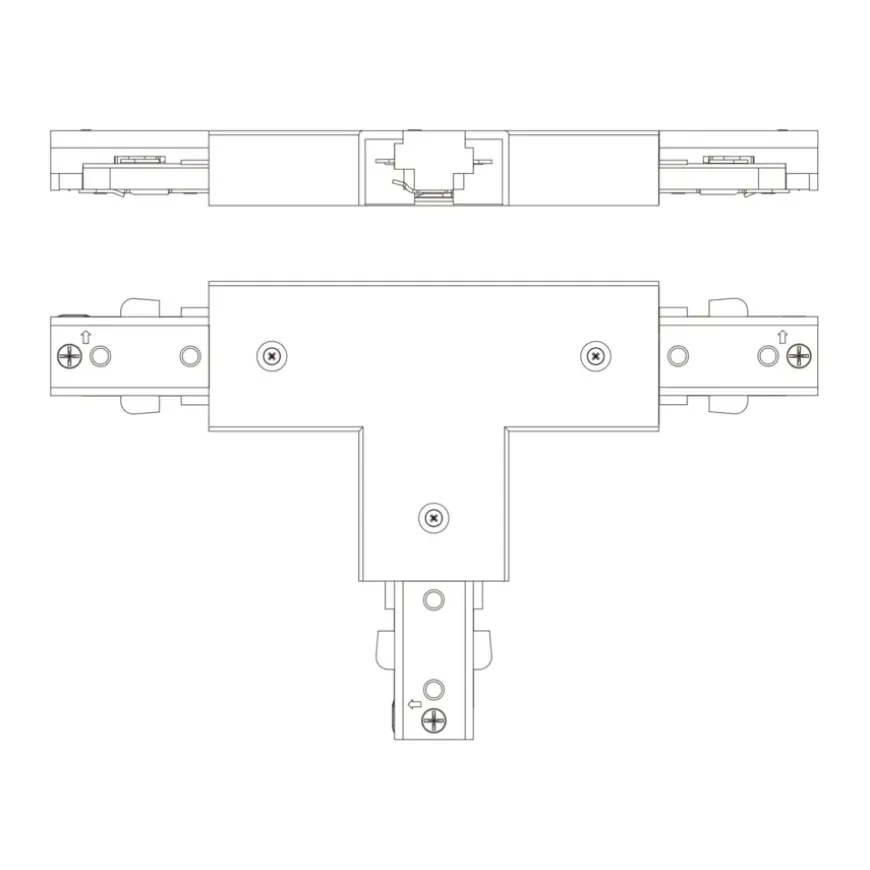 Philips EasyLink T-vormige connector railverlichting wit