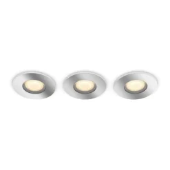 Philips Hue badkamer LED inbouwset Adore 3x5W chroom/wit incl, switch en bluetooth
