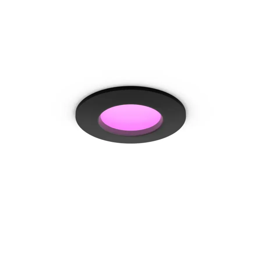 Philips Hue inbouwspot zwart Ø90mm
