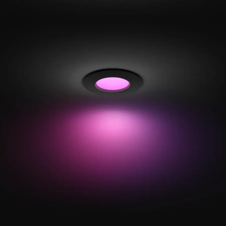 Philips Hue inbouwspot zwart Ø90mm