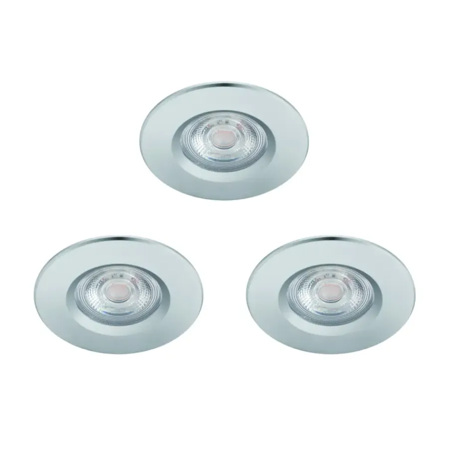 Philips inbouwspots Dive chroom set van 3