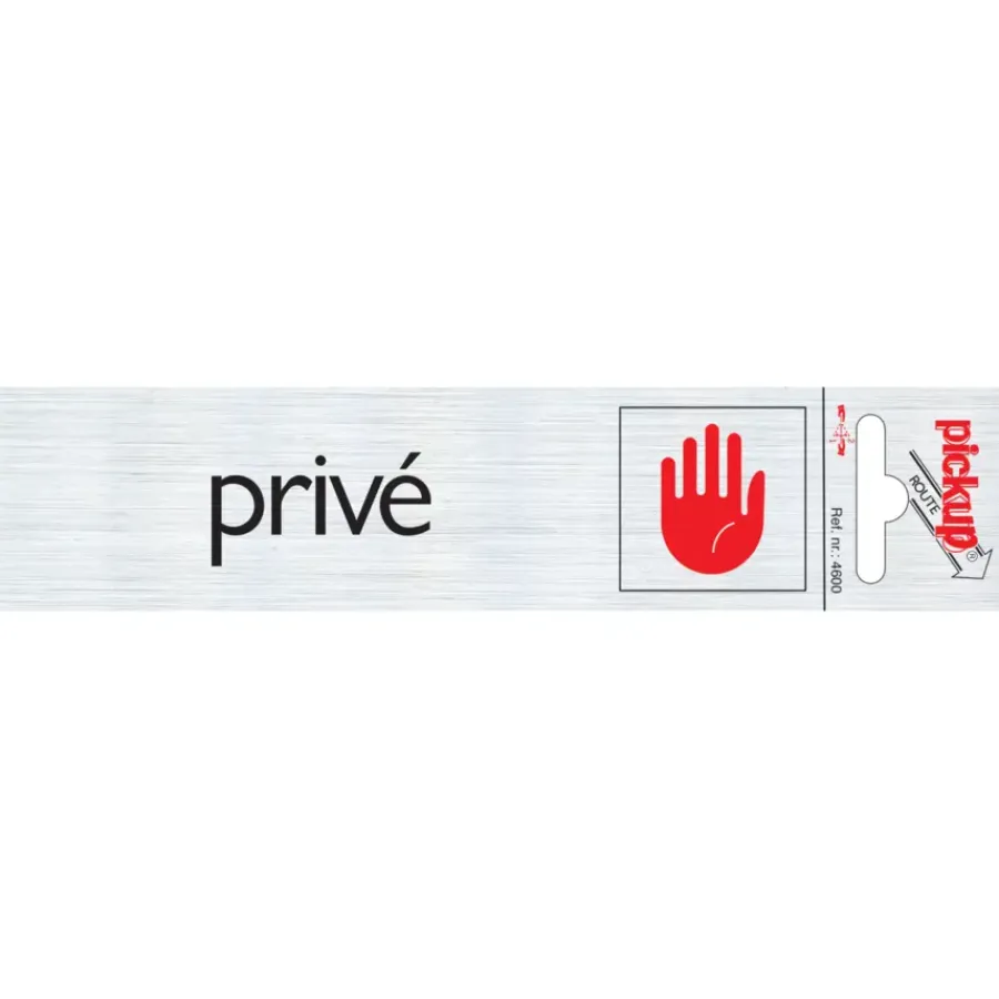 Pickup Alu deurbordje prive 165x44 mm
