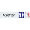 Pickup Alu deurbordje toilet 165x44 mm