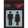 Pickup Alu Picto toiletten 8x8 cm