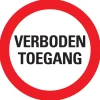 Pickup bordje verboden toegang 300 mm