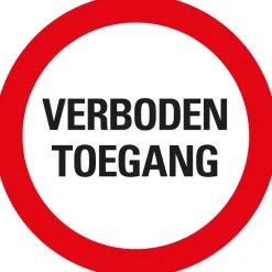 Pickup bordje verboden toegang 300 mm