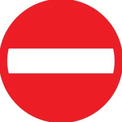 Pickup bord verboden doorgang Ø 18 cm