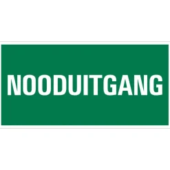 Pickup bord vluchtweg nooduitgang 15x30 cm