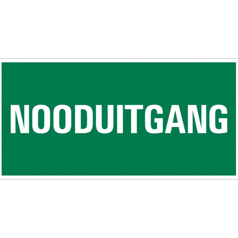 Pickup bord vluchtweg nooduitgang 15x30 cm