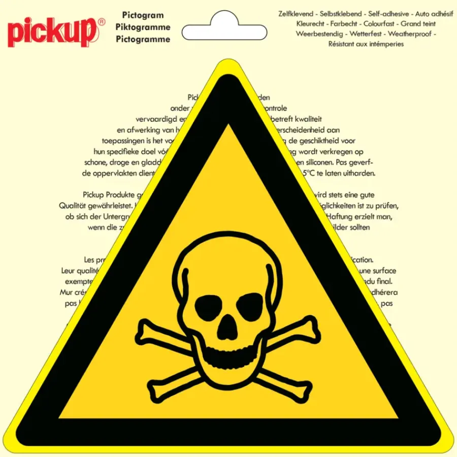 Pickup pictogram giftige stoffen 20 cm