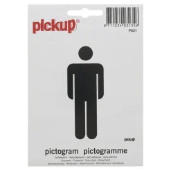 Pickup pictogram Heren 10x10 cm