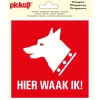 Pickup pictogram 15x15 cm hier waak ik !