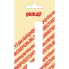 Pickup plakletter J wit mat 90 mm