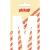 Pickup plakletter M wit mat 90 mm