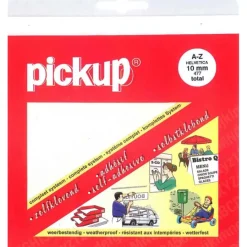 Pickup plakletters A-Z Helvetia wit 10 mm