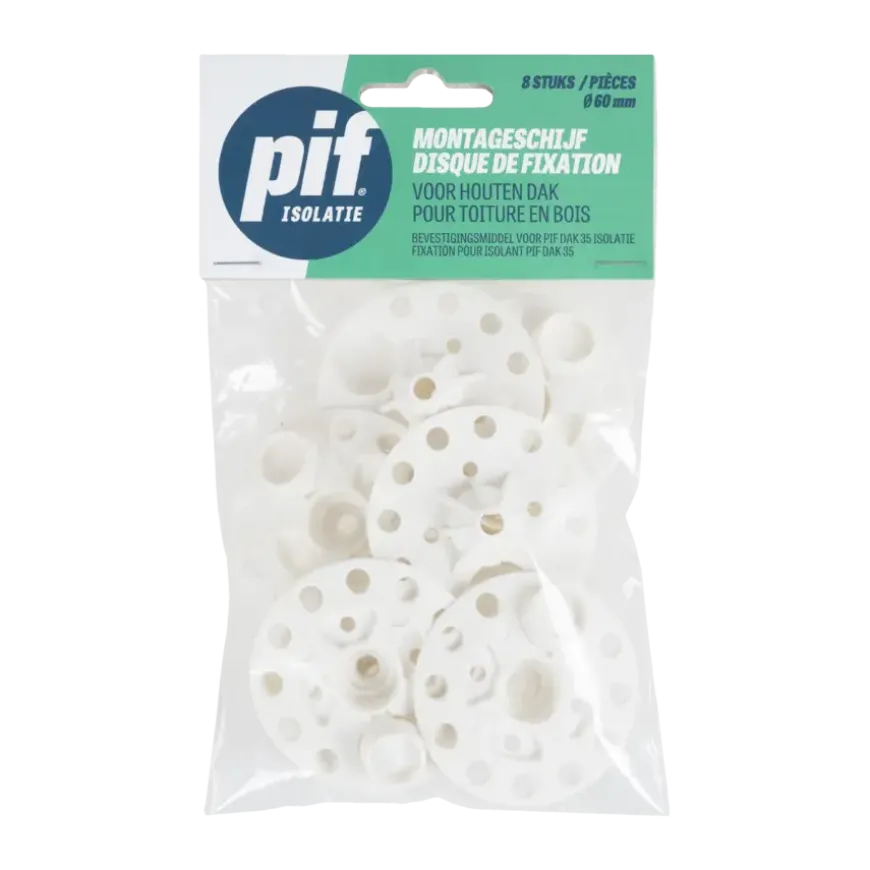 PIF Isolatie schijf 60 mm voor Isolatie montage