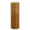 Geen Pilaar kaars donkerbruin- h20xd6,8cm