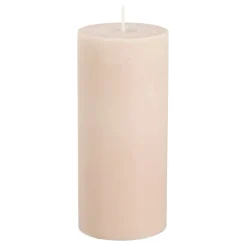 Geen Pilaar kaars lichtroze - h15xd6,8cm