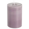 Geen Pilaar kaars lila - h10xd6,8cm