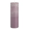 Geen Pilaar kaars lila- h20xd6,8cm