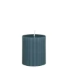 Geen Pilaar kaars paraffine blauw - h8xd7cm