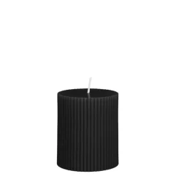 Geen Pilaar kaars paraffine zwart - h8xd7cm