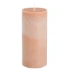 Geen Pilaar kaars stearine roze - h15xd6,8cm