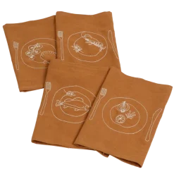 Geen Placemat bruin 4 stuks - l48xb33cm
