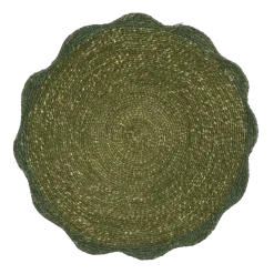 Geen Placemat zeegras groen - d38cm