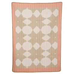 Geen Plaid beige folklore - l180xb130cm