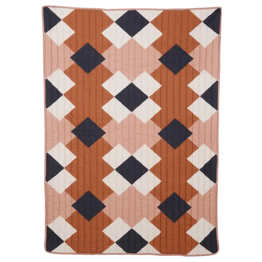Geen Plaid bruin folklore - l180xb130cm