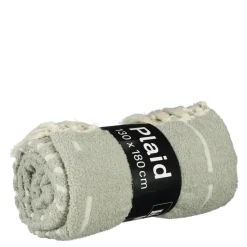 Geen Plaid streep l.groen - l180xb130cm
