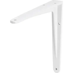 Plankdrager model 13 wit aluminium 17,5x20 cm