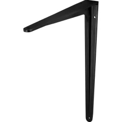 Geen Plankdrager model 13 zwart aluminium 35x40 cm