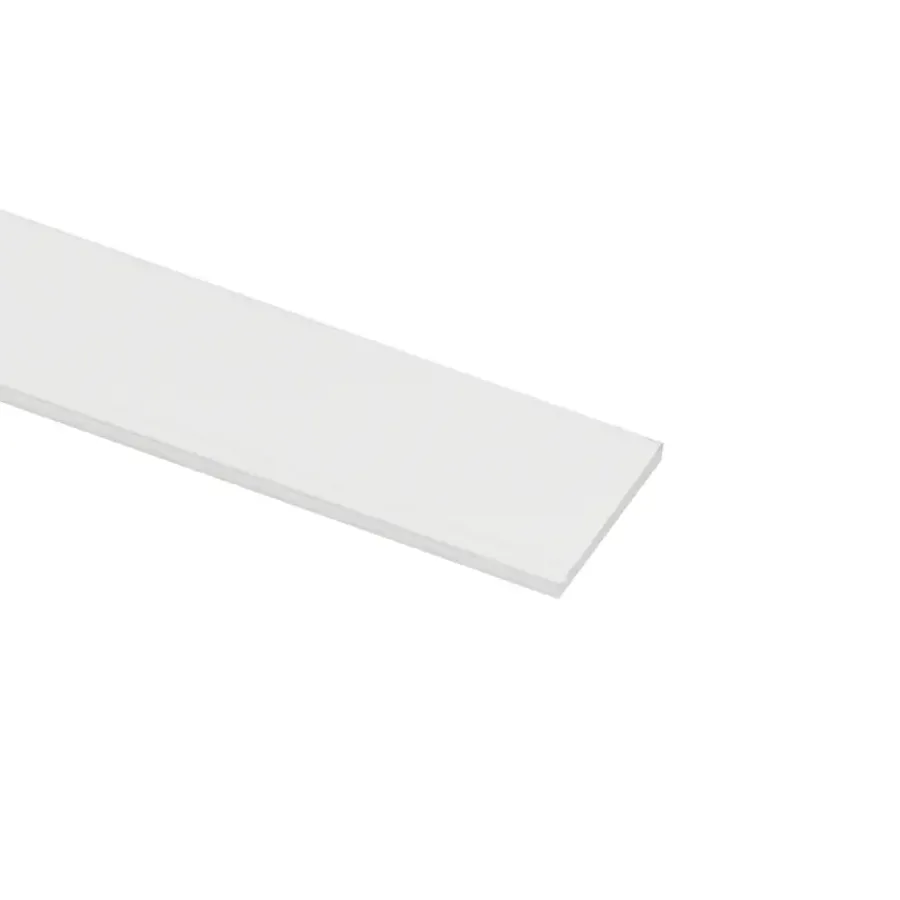 Geen Platprofiel aluminium wit 30x2x1000 mm