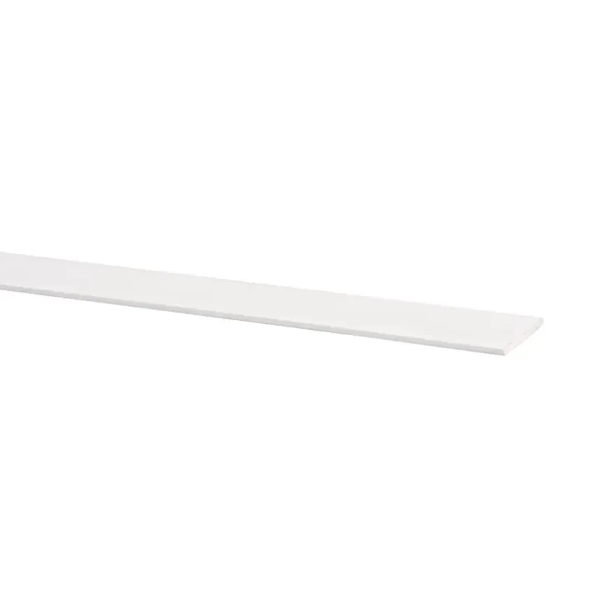 Platstaf 2600 x 30mm wit