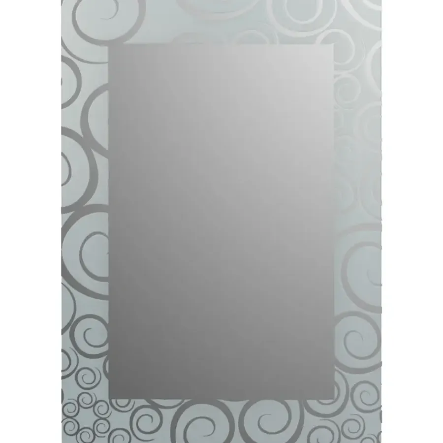 Plieger Art-line spiegel met kader - spiralen - 70 x 50 cm