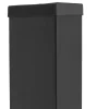 Giardino Profielpaal rechthoek zwart 6 x 12 cm, lengte 260 cm