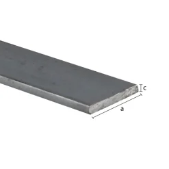Geen Profiel plat staal 25x5x2000mm