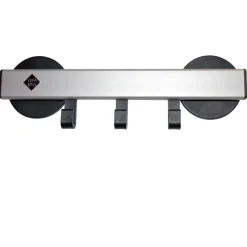 V-part Pro-line wankapstok magnetisch met 3 haken - grijs / zwart