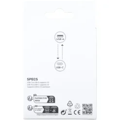 Q-Link adapter 1x USB-C/A en 1x USB-A/C zwart