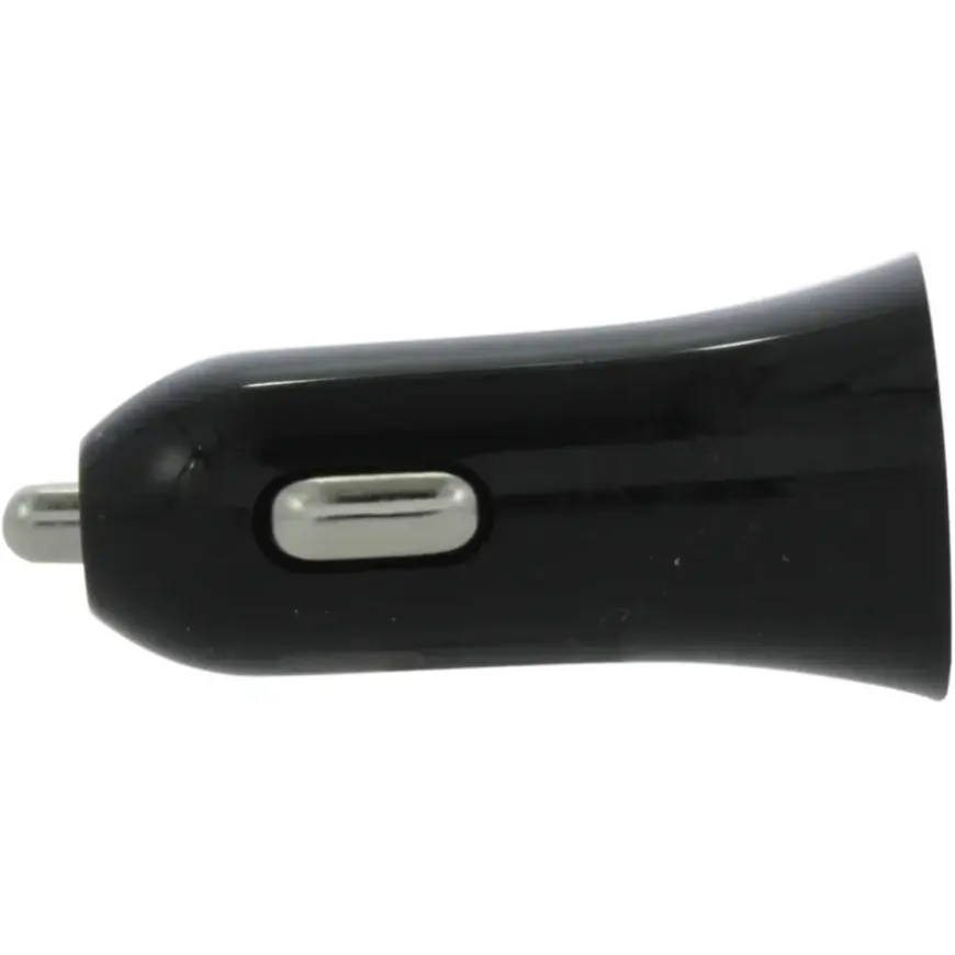 Q-Link Autolader 12V met 2 USB-A zwart