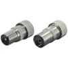 Q-Link coac stekker metaal recht male/female