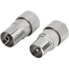 Q-Link coac stekker metaal recht male/female