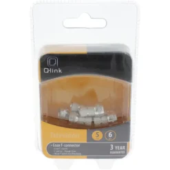 Q-Link coax F-wartel 5mm 6 stuks