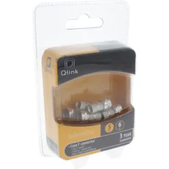 Q-Link coax F-wartel 5mm 6 stuks